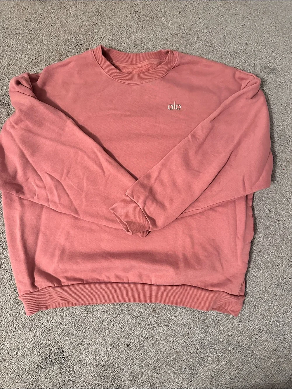 Accolade Crew Neck Pullover in Pink Wild Rose L